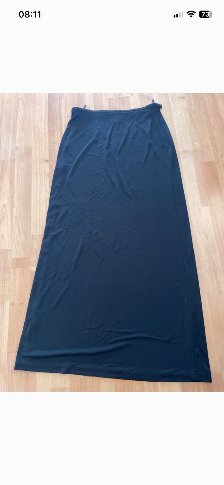 Lange, zwarte rok, Maat 38/40 (M), Zwart, Ophalen of Verzenden, Zo goed als nieuw