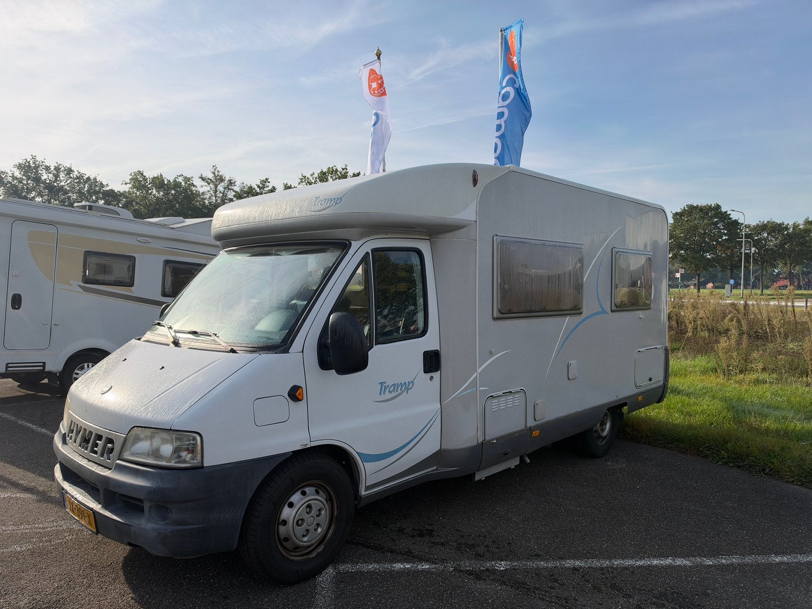 Hymer Tramp T575 Airco! Frans bed Compact!, Ringverwarming, Fiat, Bedrijf, Hymer