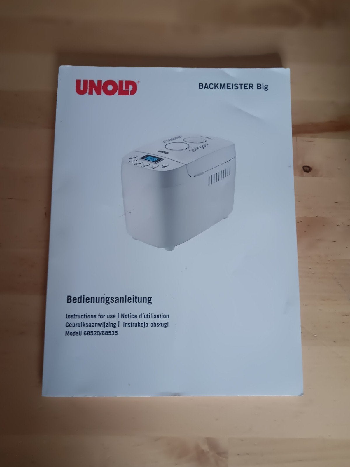 broodbakmachine Unold, Gebruikt, Kijkvenster, 1200 tot 1600 gram deeg, Ophalen