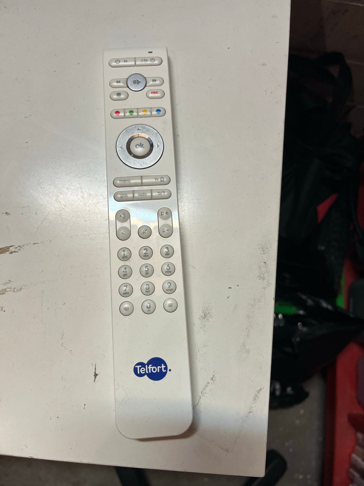 Telfort afstandsbediening - Wit, Ophalen of Verzenden, Gebruikt, Origineel, Tv