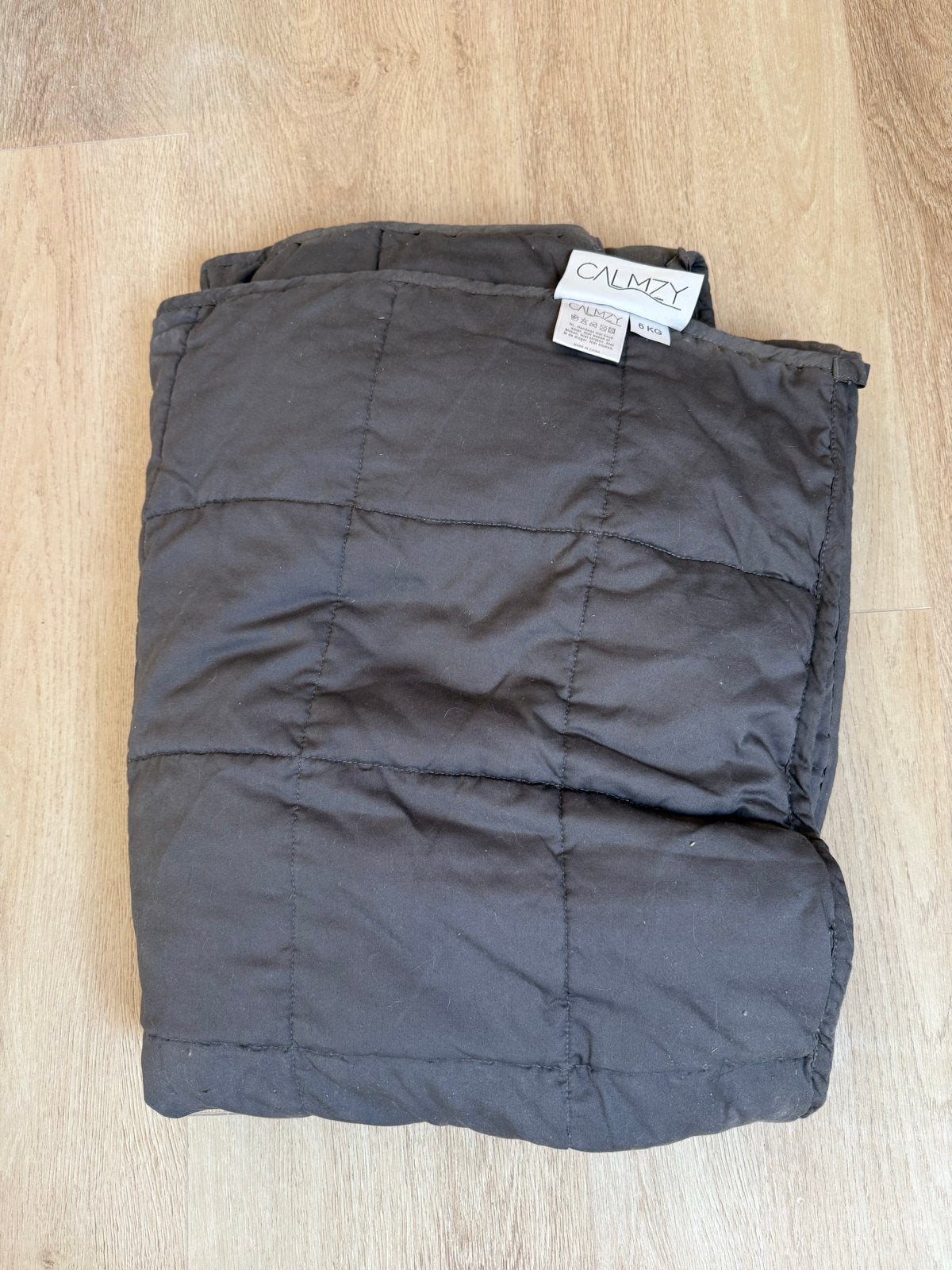Calmzy Verzwaringsdeken 6kg bamboe 90x200cm, Overige merken, Jongetje of Meisje, Eenpersoonsbed, Ophalen of Verzenden