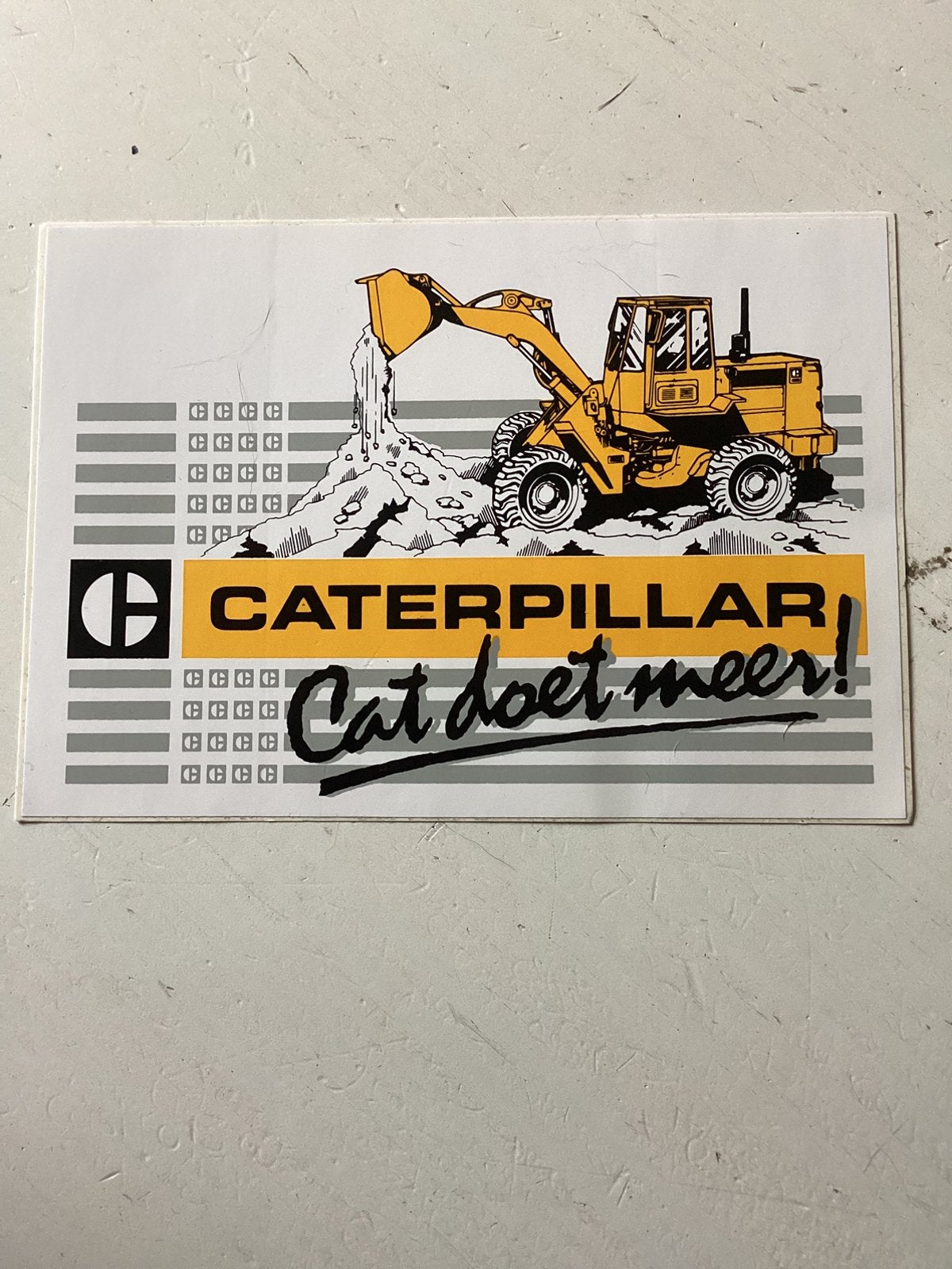 Sticker Caterpillar, Verzenden, Zo goed als nieuw, Merk