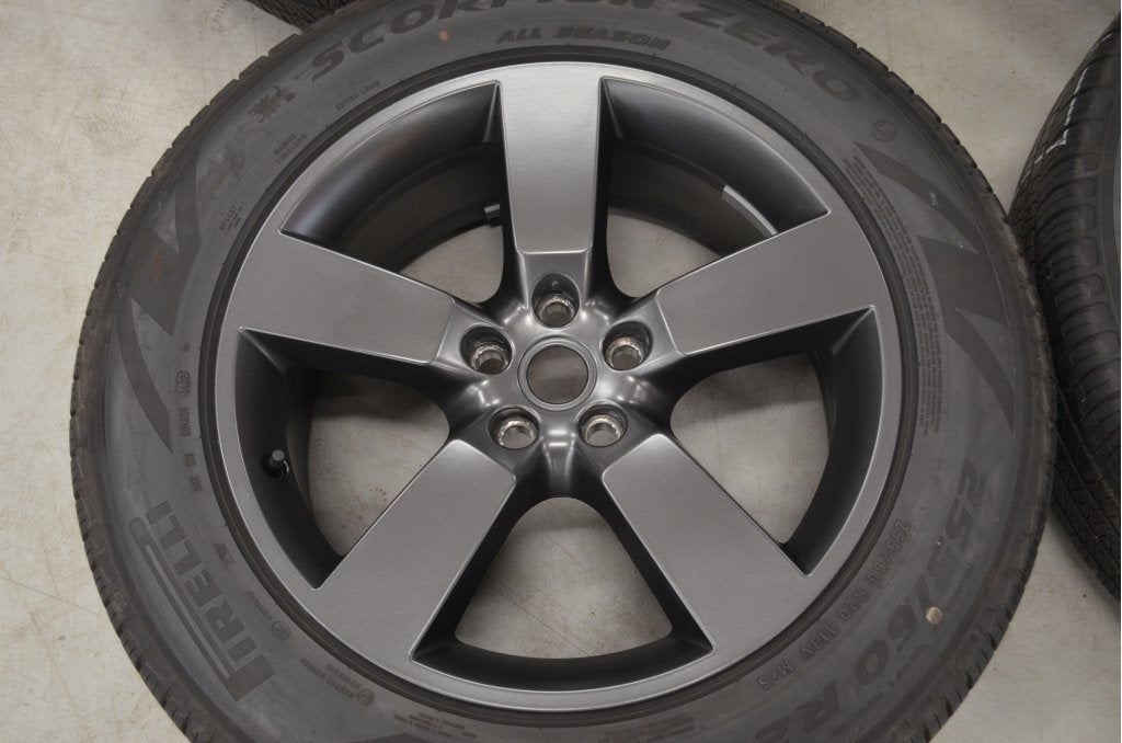 Org. 20" Land Rover Defender Velgen + Zomerbanden + TPMS, Niet ingevuld, Gebruikt, 255 mm, Banden en Velgen