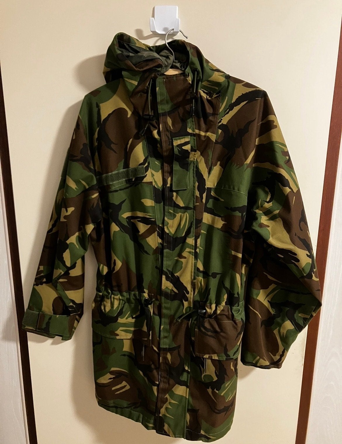 Bilaminaat regenjas Defensie - Camouflage, Ophalen of Verzenden, Gedragen, Maat 56/58 (XL), Groen