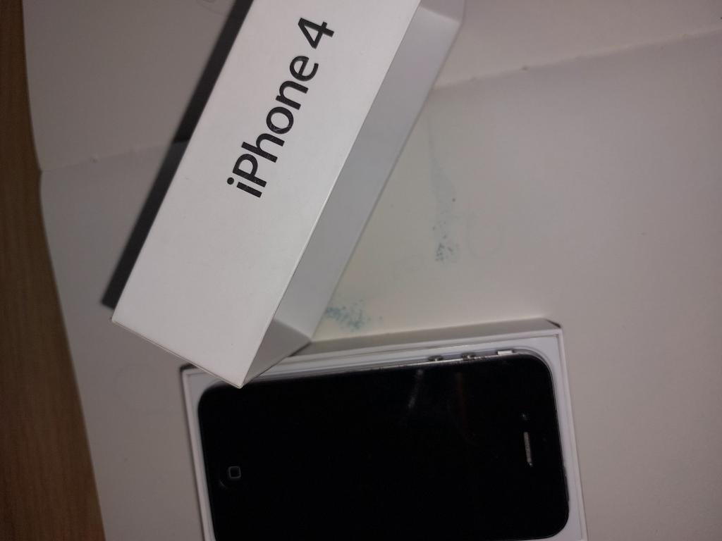 iPhone 4 - Zwart, met originele doos, Telecommunicatie, Mobiele telefoons | Apple iPhone, Gebruikt, Zwart, Ophalen of Verzenden