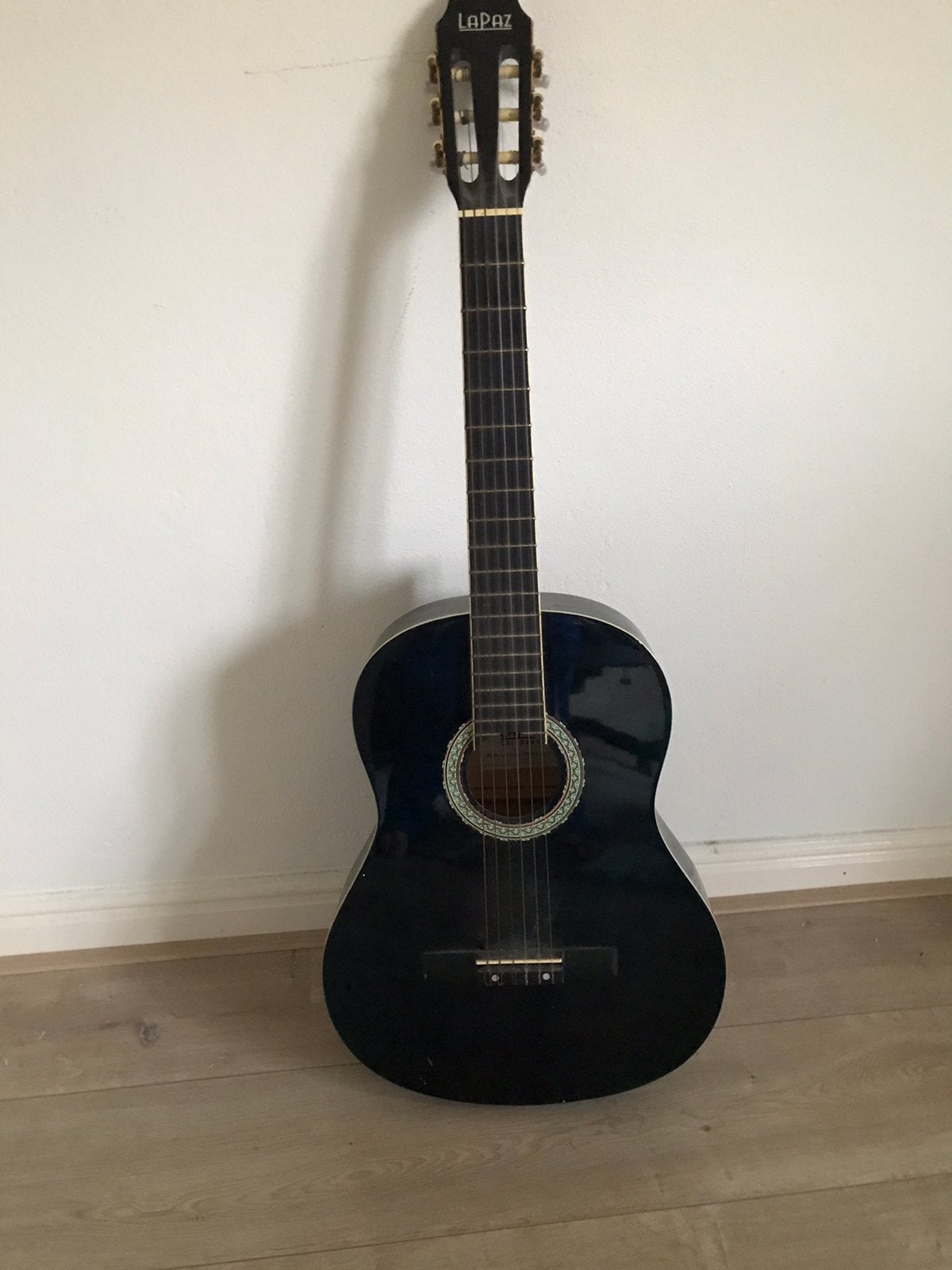 Gitaar zwart lapaz zgan akoestische gebruikt snaar, Ophalen of Verzenden