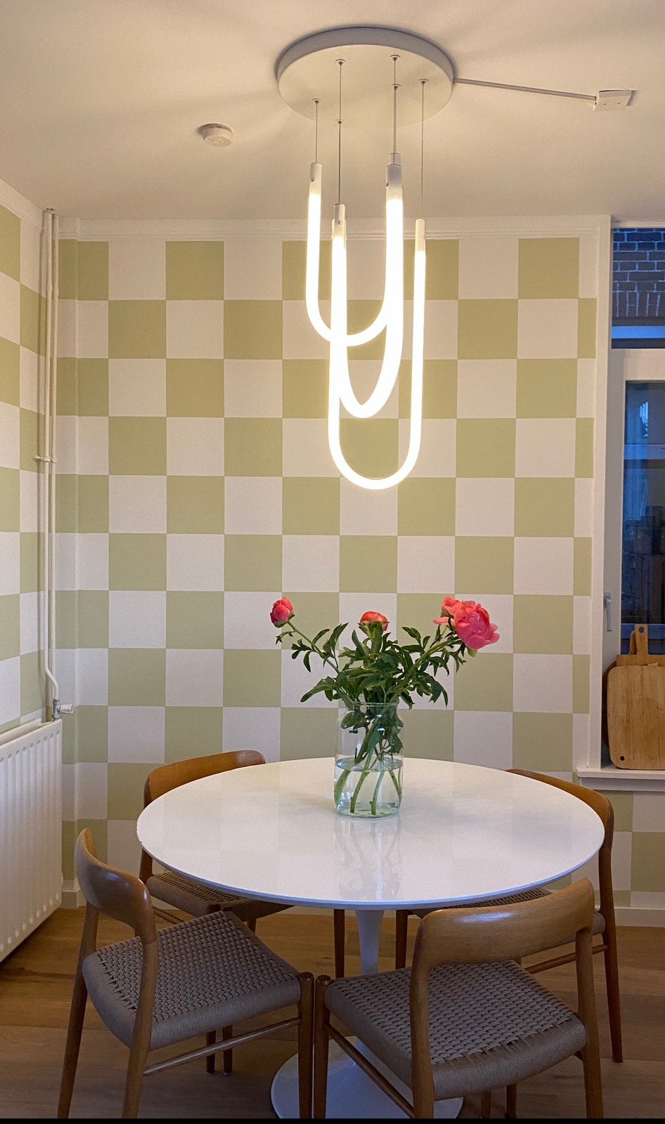 IKEA Varmblixt hanglamp, Ophalen, Zo goed als nieuw, Glas, 75 cm of meer