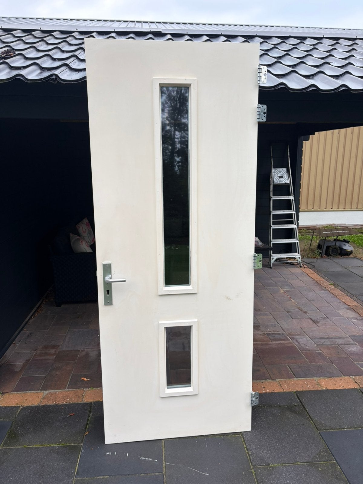 Voordeur 92,5 breed 2,32m hoog., Ophalen, Gebruikt, 80 tot 100 cm, 215 cm of meer