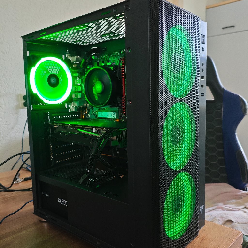 Budget Gaming PC | Ryzen + Radeon, Zelfgebouwde PC, Zo goed als nieuw, Gaming, SSD