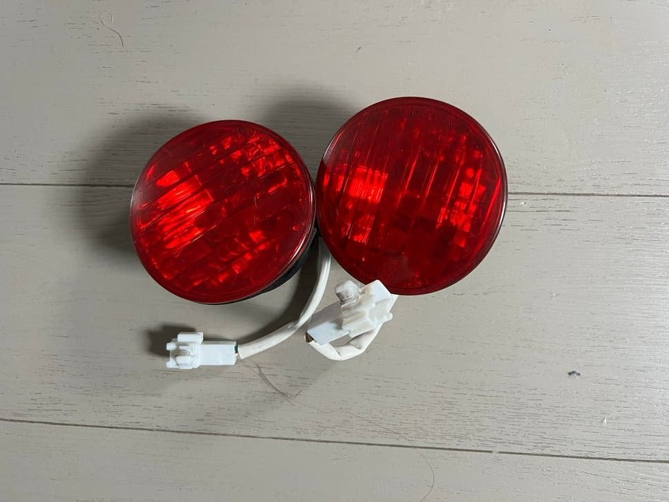 Set rode ronde mistlampen Lexus IS200/IS300 12V, Ophalen of Verzenden, Gebruikt, Lexus