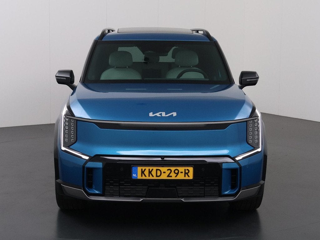 Kia EV9 GT-Line AWD 99.8 kWh | Panoramaschuifdak | LED-matri, Auto's, Kia, Automaat, Blauw, Vierwielaandrijving, 505 km