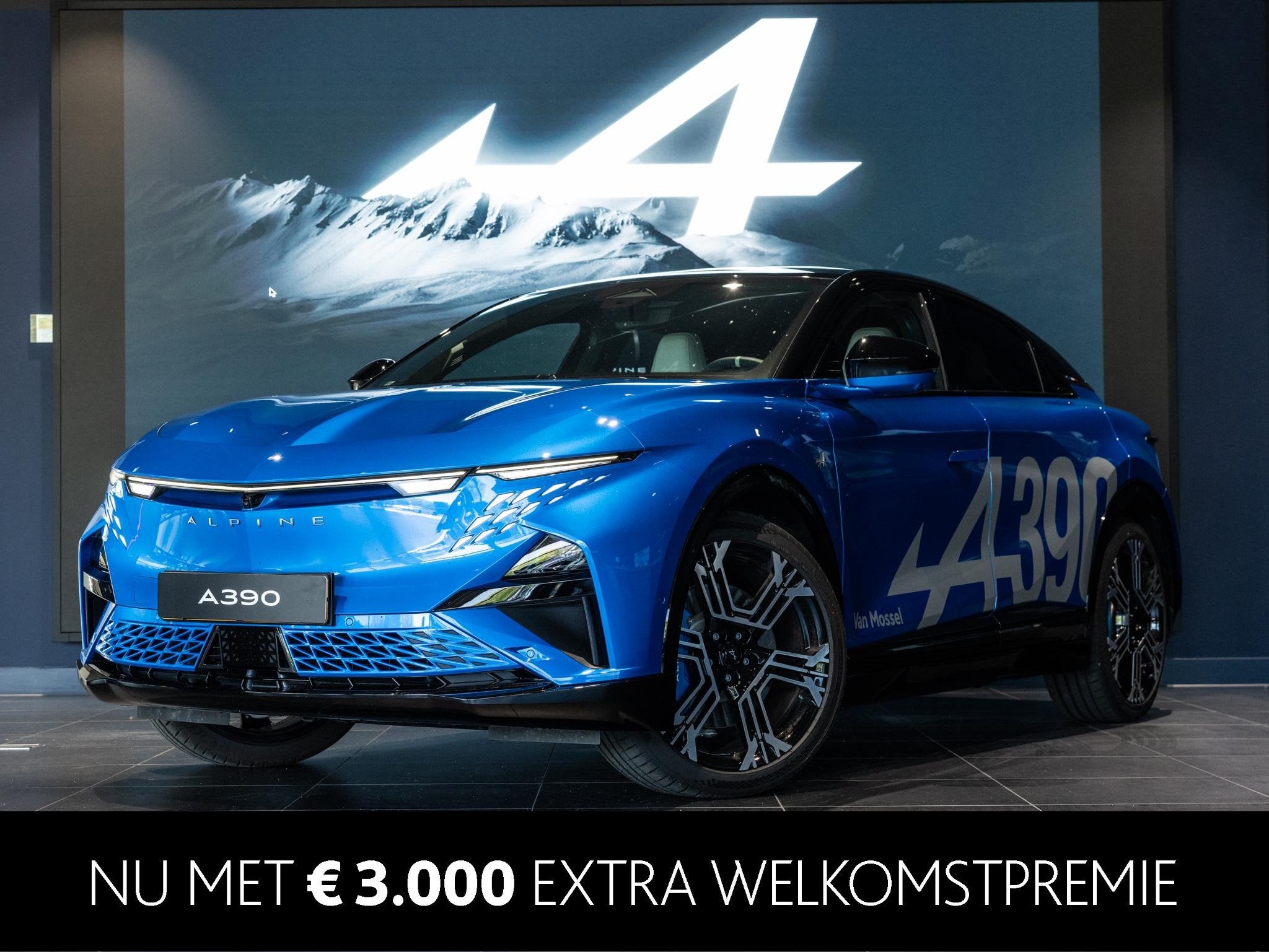 Alpine A390 GT | Bleu Alpine Vision | Sabelt® Alpine sports, Auto's, Alpine, Automaat, 1350 kg, Overige modellen, 89 kWh