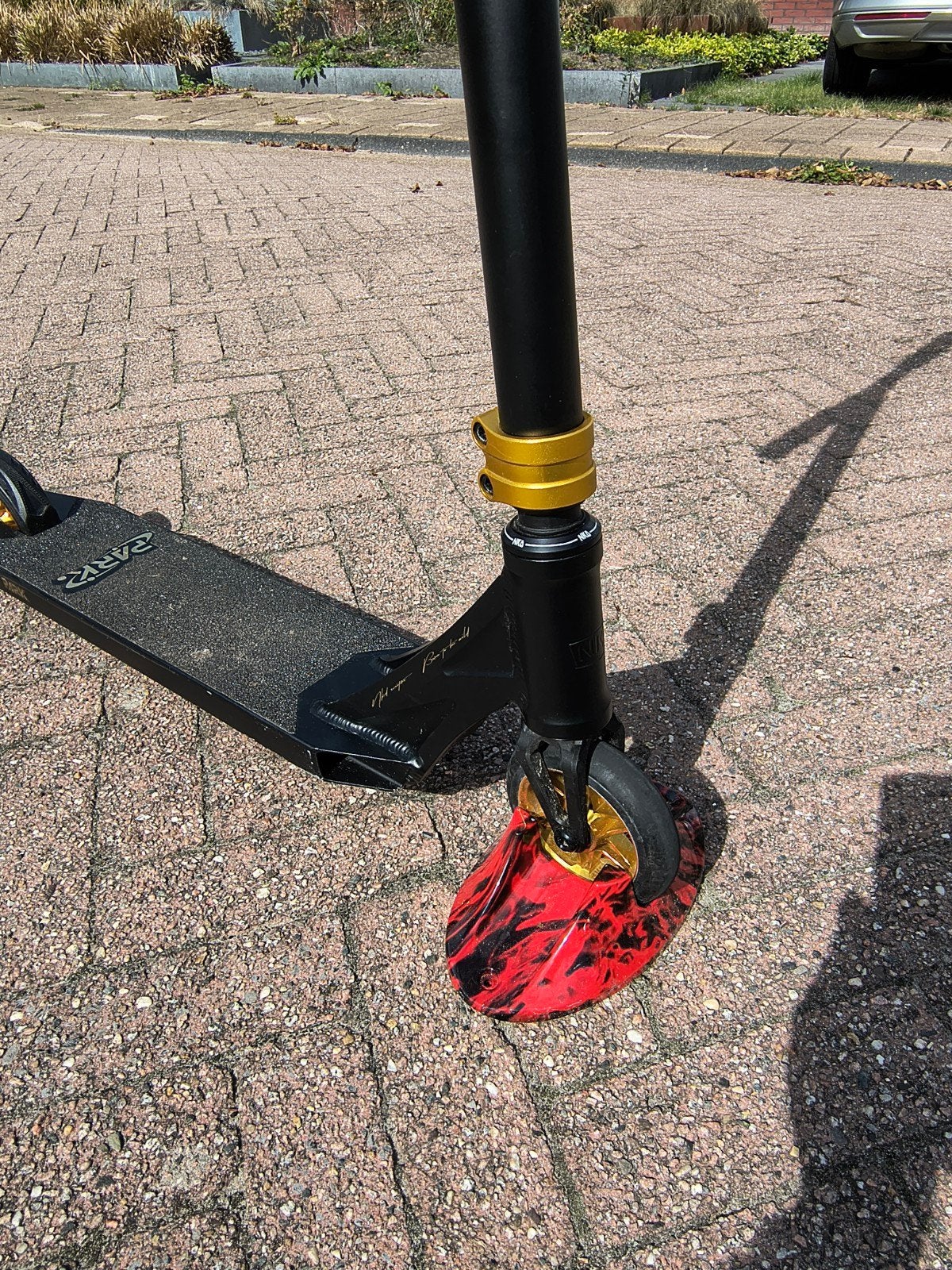 Stuntstep met helm en springschans - Zo goed als nieuw, Ophalen of Verzenden, Zo goed als nieuw, Gewone step, Park