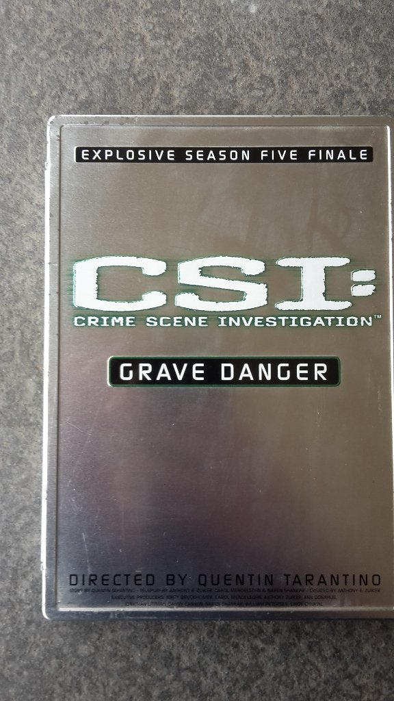 DVD CSI seizoen 5 grave danger steelcase Quentin Tarantino, Vanaf 12 jaar, Ophalen of Verzenden, Zo goed als nieuw, Overige genres