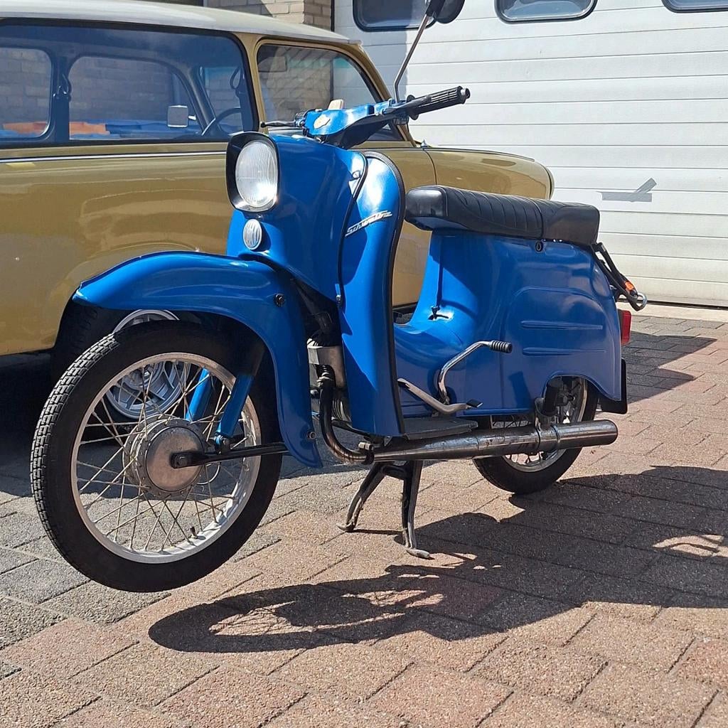 Simson Schwalbe 1978 Loopt en rijd goed., Fietsen en Brommers, Overige merken, Maximaal 45 km/u, 3 versnellingen, 49 cc