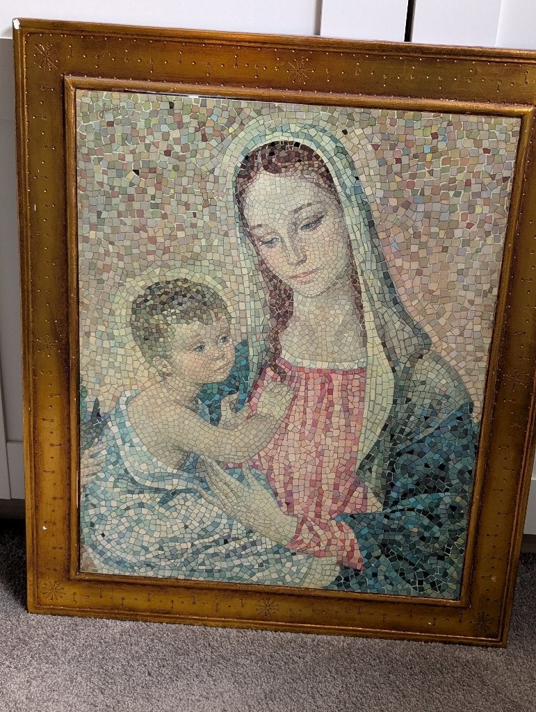 Madonna met Kind – Florentijnse mozaïekstijl, Ophalen