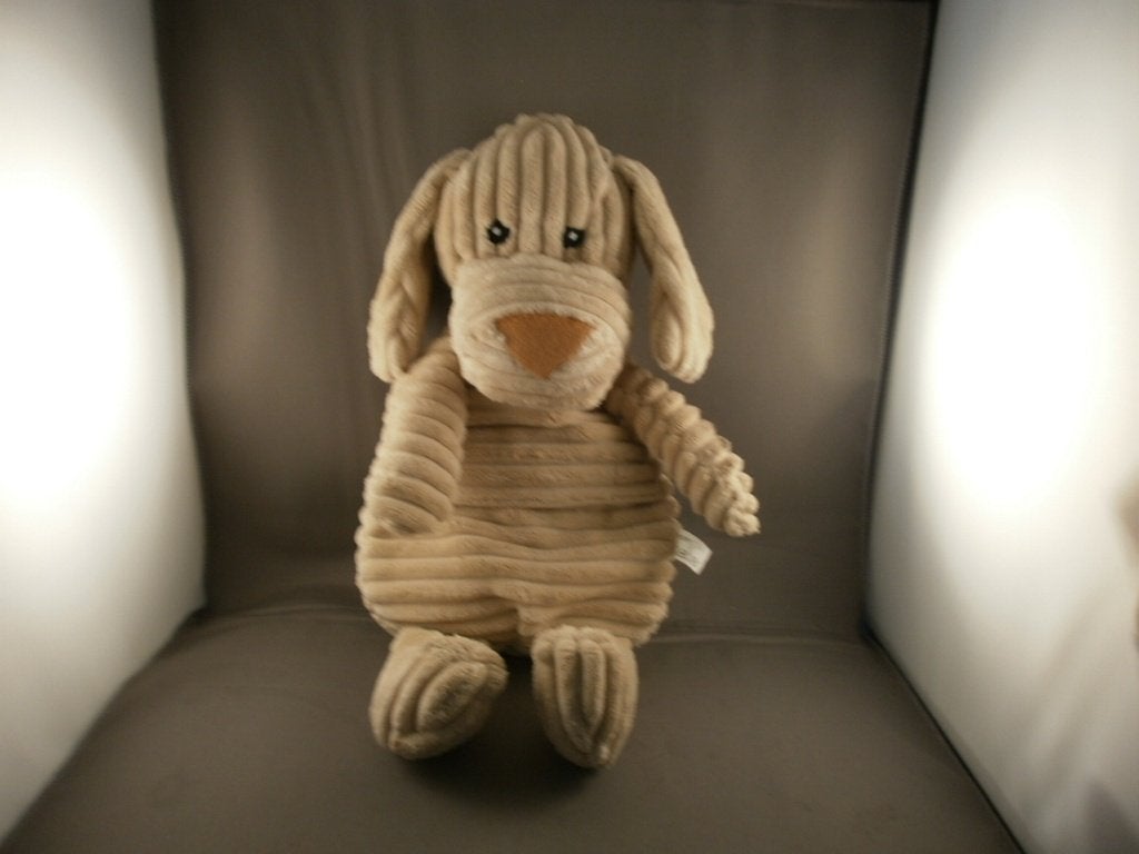 Xenos hond 40cm ribstof velours beige licht okergeel neusje, Nieuw, Middelgroot (20 tot 80 cm), Met label, Beige