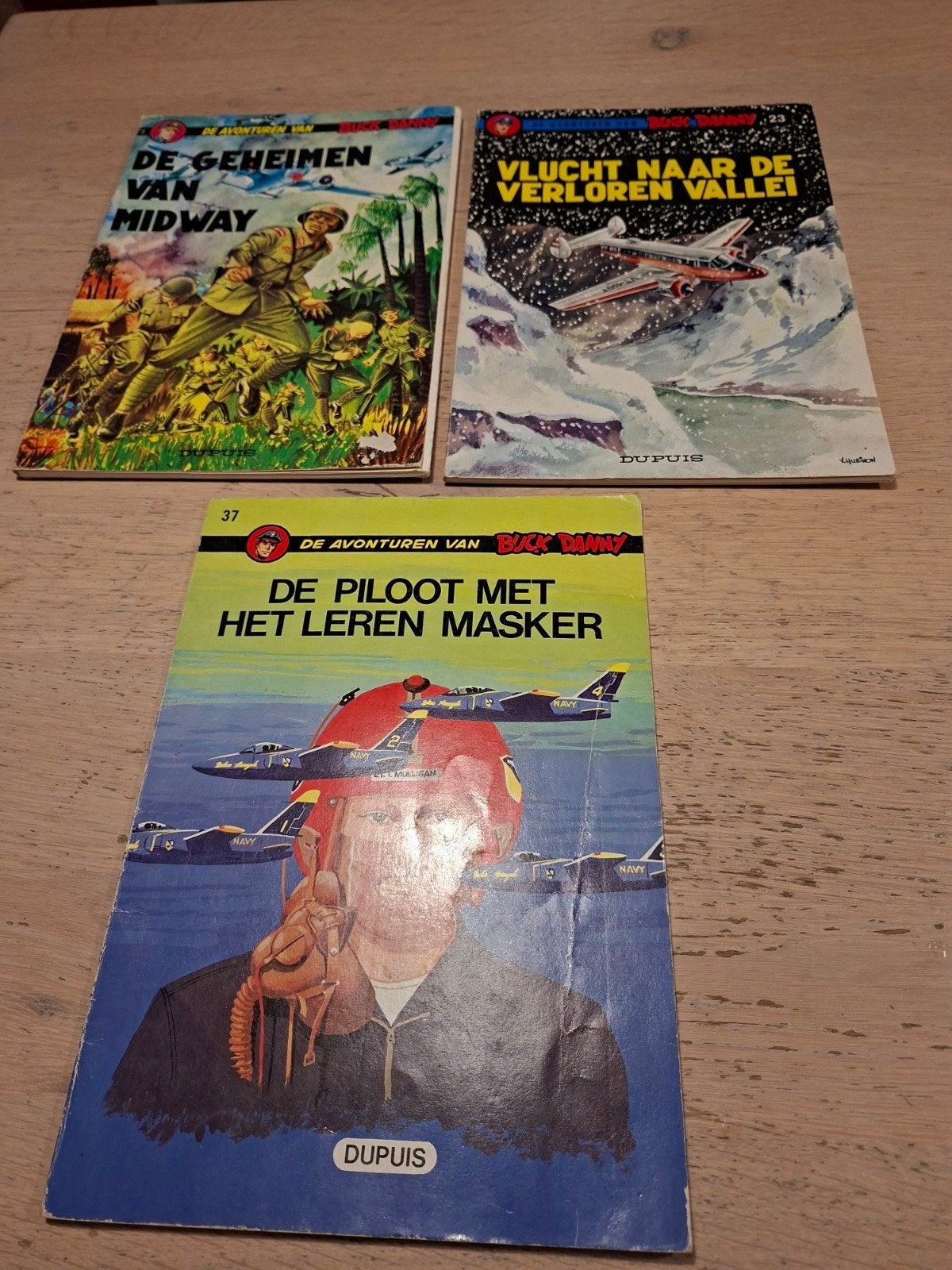 Buck Danny stripboeken 3st, Meerdere stripboeken, Ophalen of Verzenden, Gelezen, Jean-Michel Charlier, Victor Hubinon