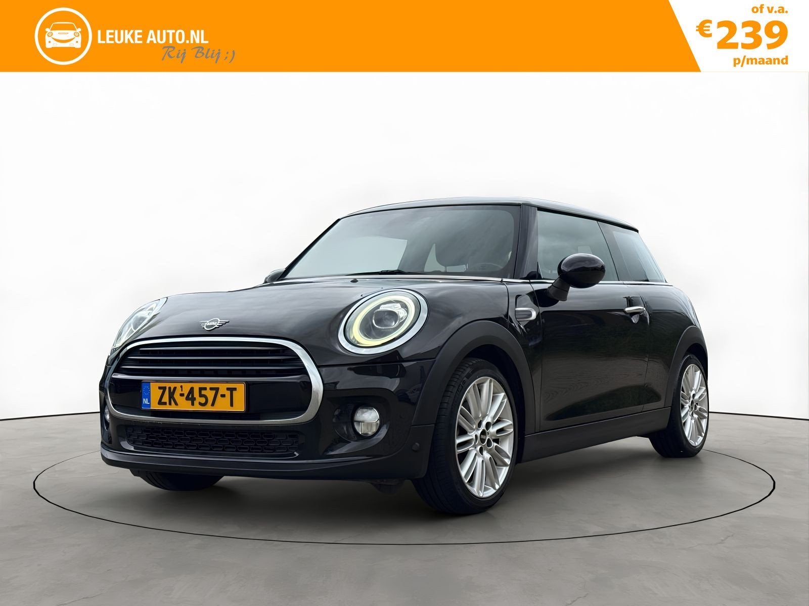 MINI 3-deurs 1.5 Cooper 136PK Chili Apple-Carplay Leer LED, Auto's, Dealer onderhouden, 136 pk, Gebruikt, 4 stoelen