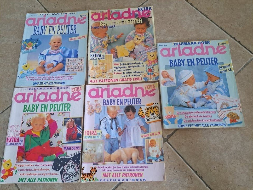 Ariadne Baby en Peuter zelfmaakboeken (5 stuks) €6,- p.s., Ophalen of Verzenden, Gebruikt, Overige typen