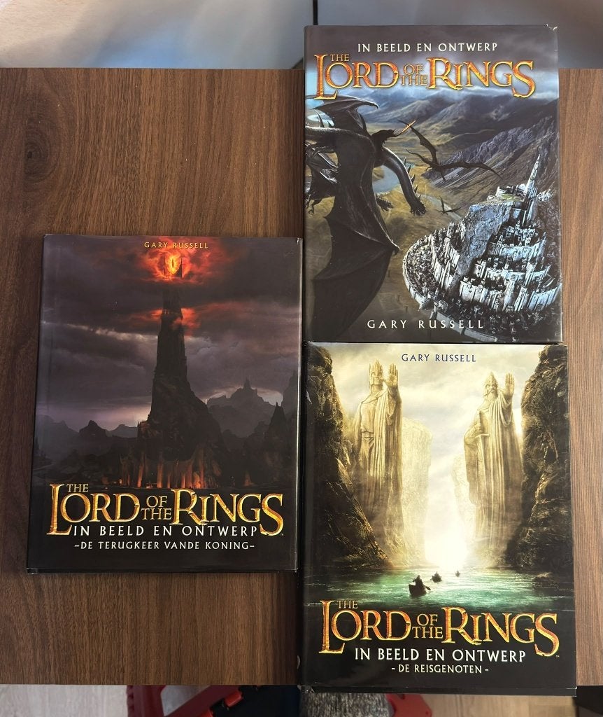The Lord of the Rings - In Beeld en Ontwerp Boekenset, Ophalen of Verzenden, Zo goed als nieuw, Boek of Poster