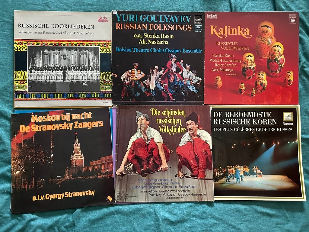 16 LP's Russische muziek (ook per stuk te koop), LP, Gebruikt, Traditioneel en Volksmuziek, Ophalen of Verzenden