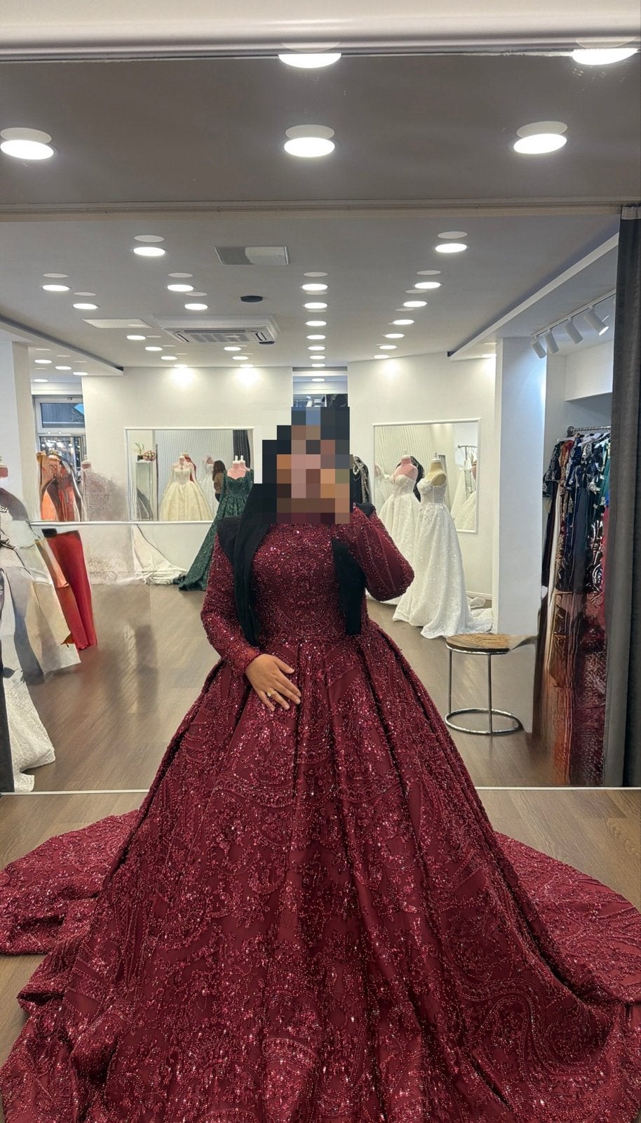 Prachtige op maat gemaakte henna jurk - Zo goed als nieuw, Ophalen of Verzenden, Zo goed als nieuw, Rood, Overige typen