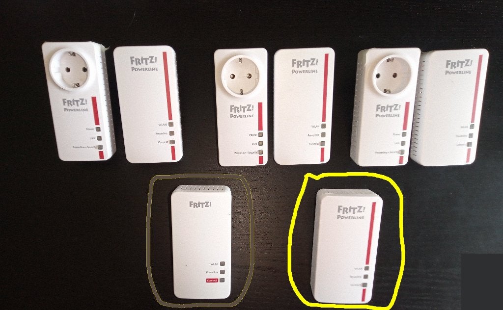 FRITZ!Powerline 1260E WLAN single, Computers en Software, Powerlines, Gebruikt, Ophalen