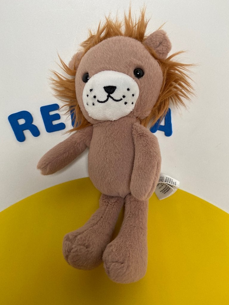 K4393 H&M leeuw leeuwtje bruin, Kinderen en Baby's, Ophalen of Verzenden, Zo goed als nieuw, Overige typen