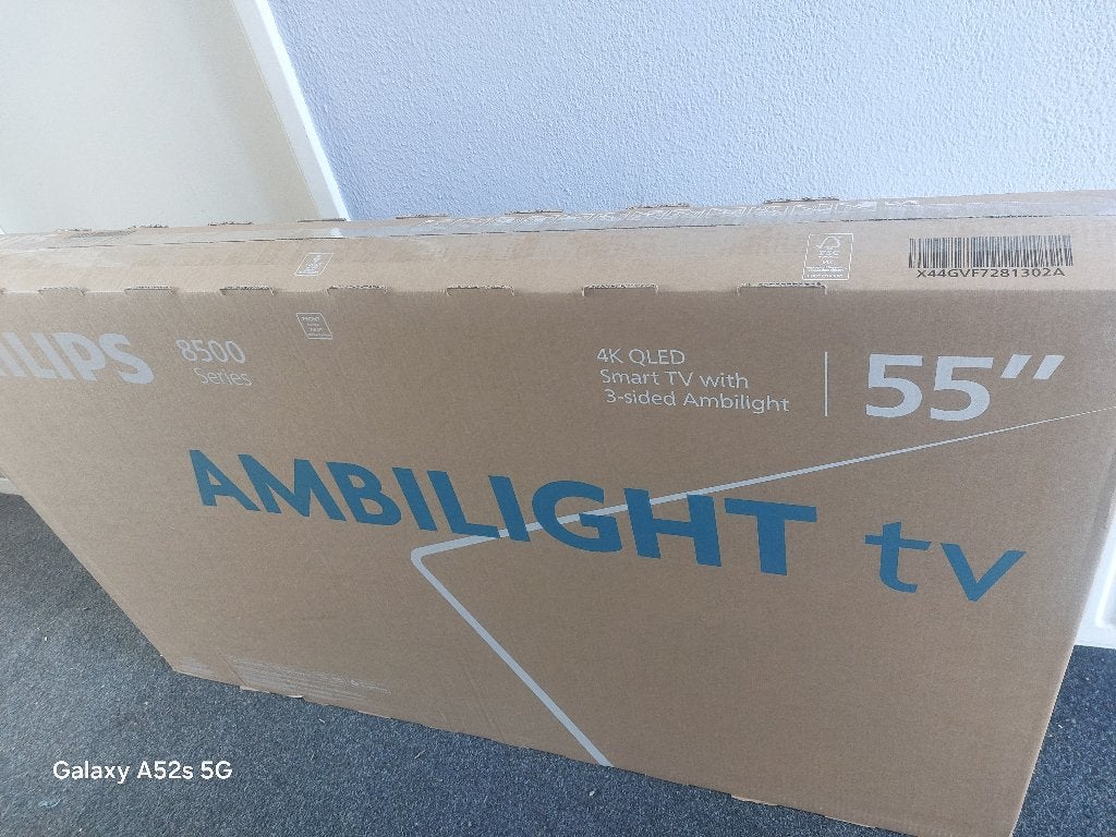 Tv Philips Ambilght 55 cm, Ophalen, Philips, QLED, 50 Hz