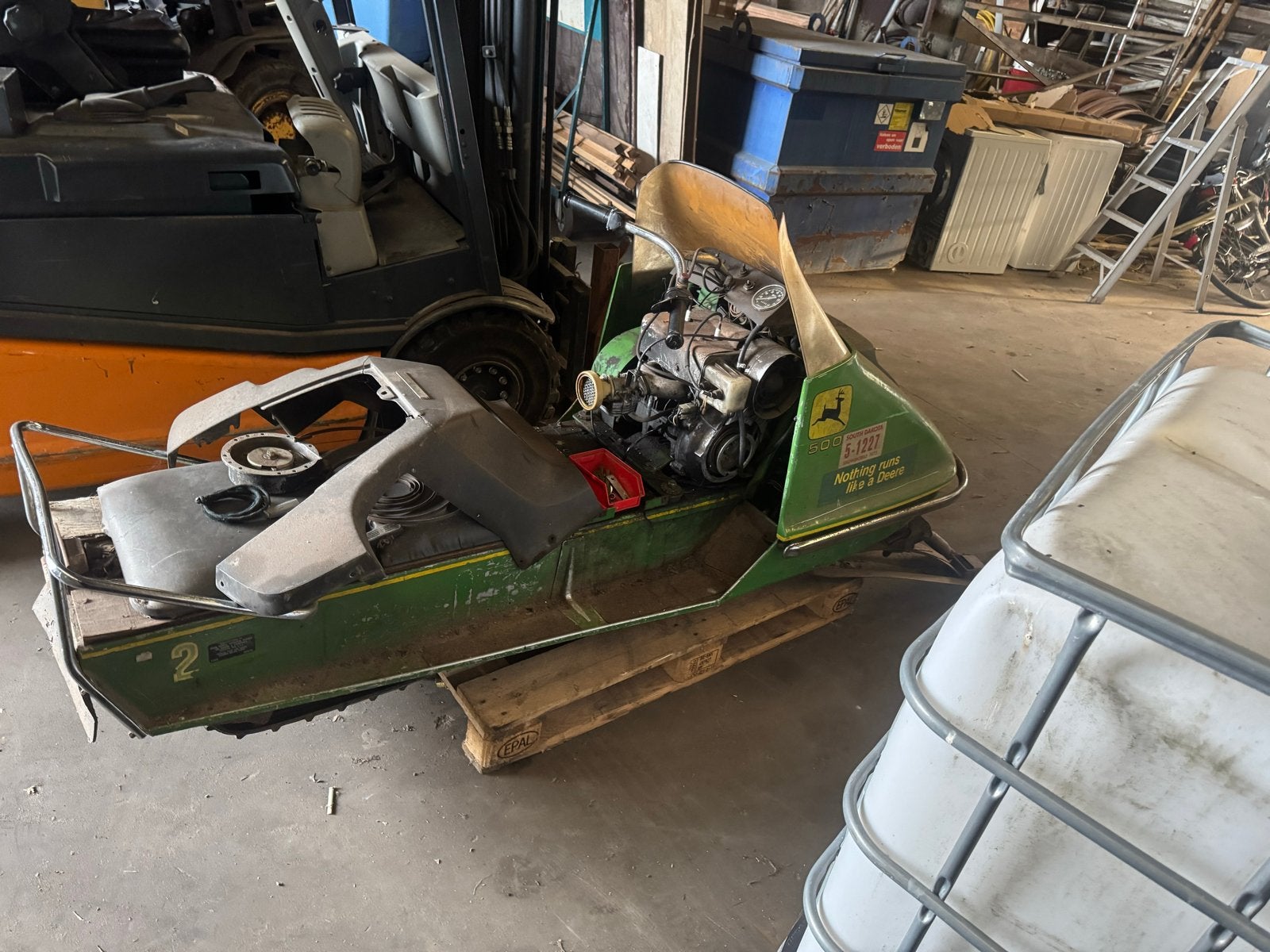 John Deere 500 Sneeuwscooter 1973, Ophalen of Verzenden