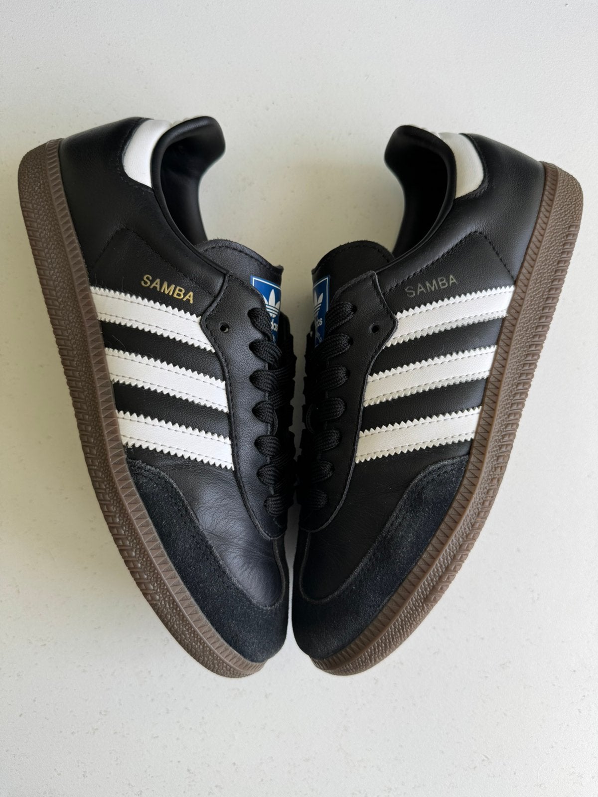 Adidas samba, echt leer maat 39 1/3, Zwart, Ophalen of Verzenden, Sneakers of Gympen, Zo goed als nieuw