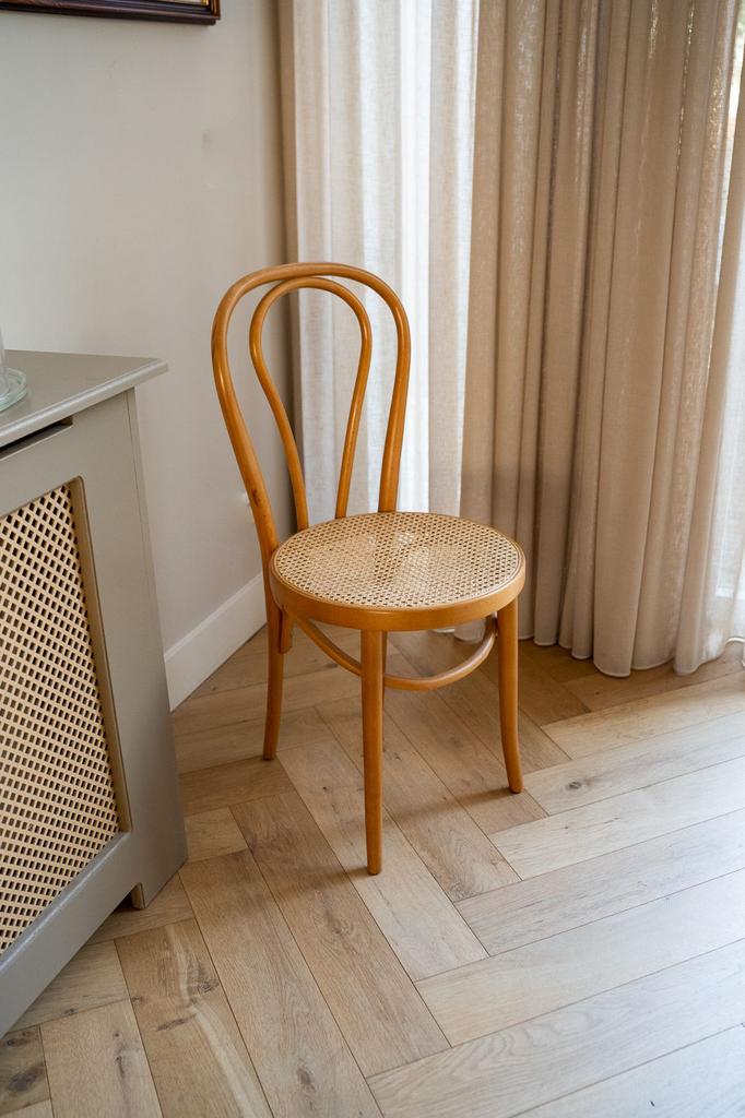 Thonet stijl stoel webbing, Ophalen, Bruin, Vintage, Zo goed als nieuw