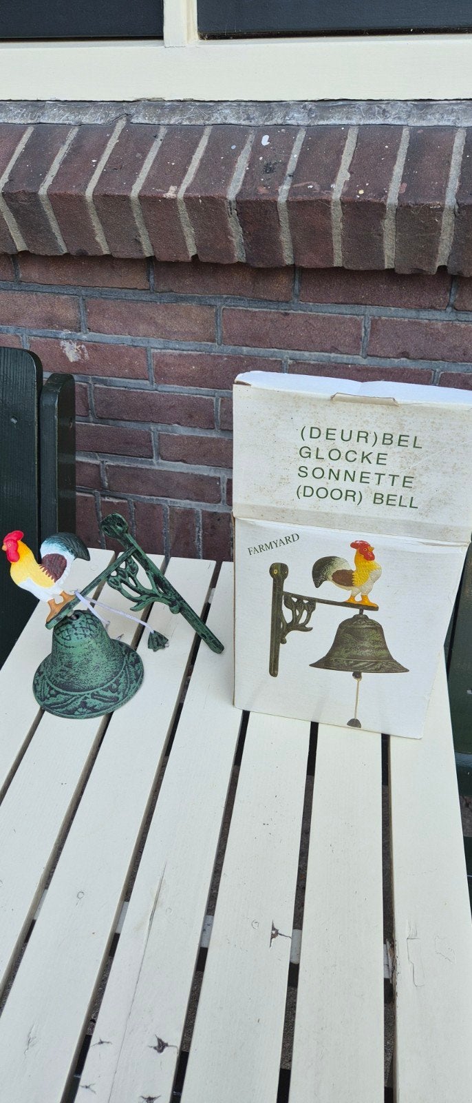 Vintage Deurbel met Haan - Gietijzeren Boerderijstijl, Ophalen of Verzenden, Nieuw