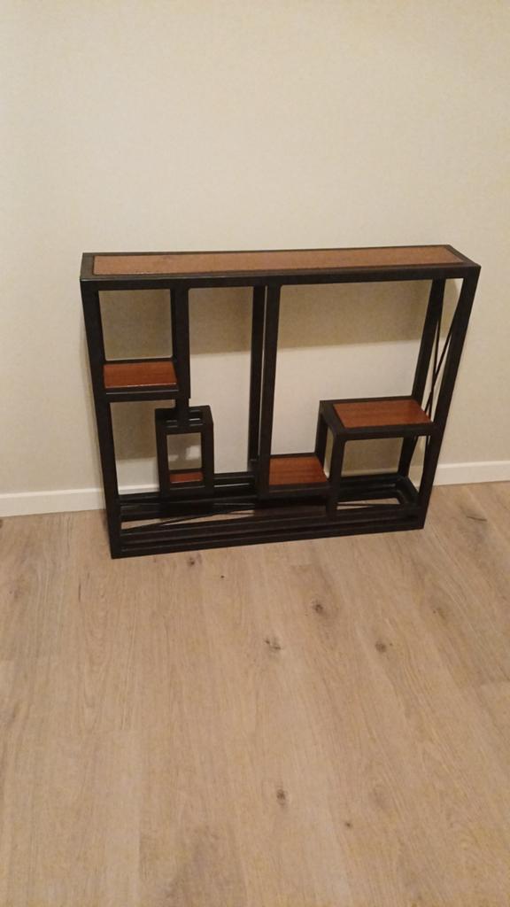Industriële wandplank/console tafel, Met plank(en), Gebruikt, 100 tot 150 cm, Minder dan 25 cm