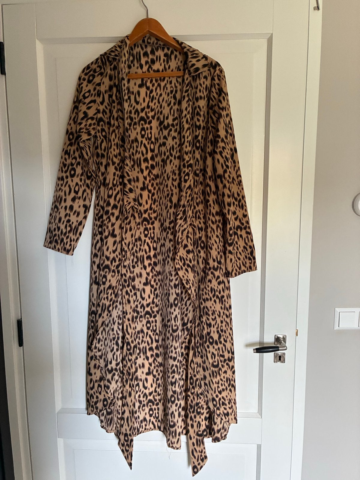 Leopard Print Kimono/Cardigan - Maat M, Ophalen of Verzenden, Zo goed als nieuw, Maat 38/40 (M), Bruin