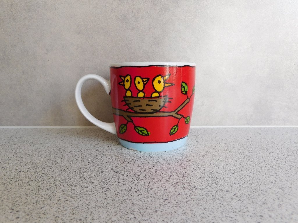 Mok Foogel Douwe Egberts by Babette Harms - 200 ml., Overige merken, Keramiek, Zo goed als nieuw, Overige stijlen