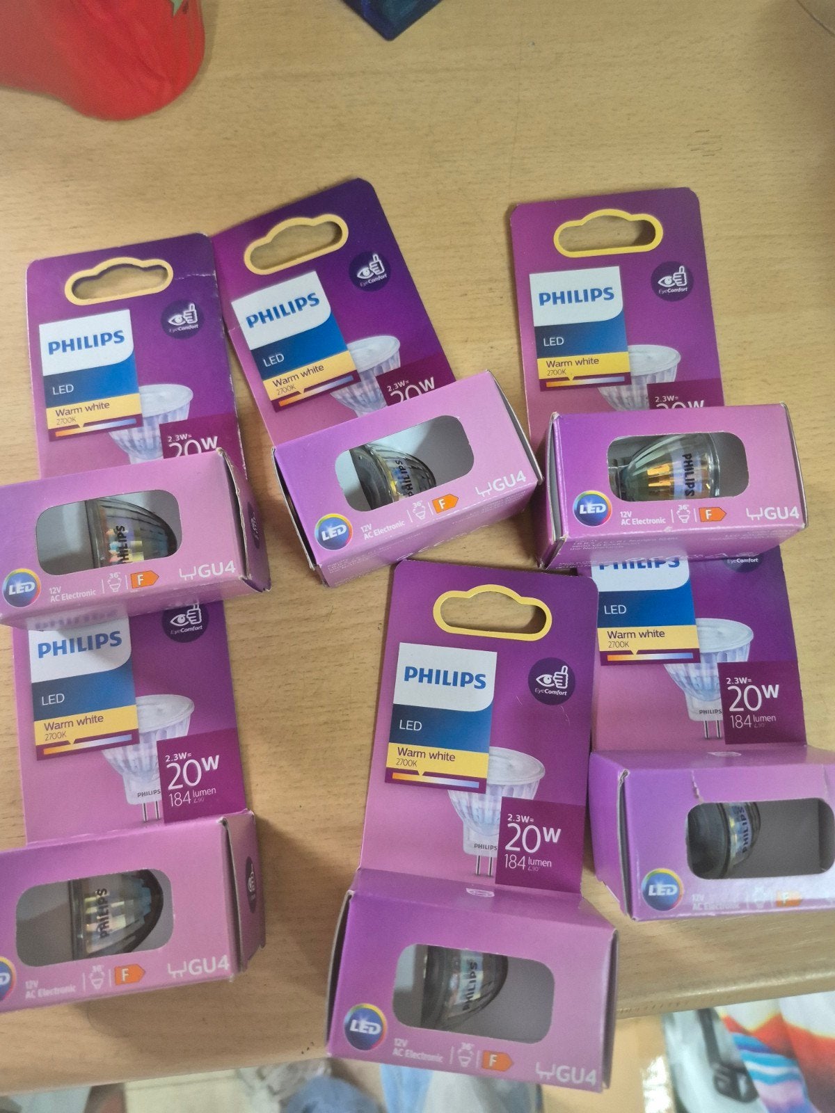Philips LED GU4 spots - Warm wit 2700K - 2.3W (20W), Ophalen of Verzenden, Nieuw, GU5.3, Philips