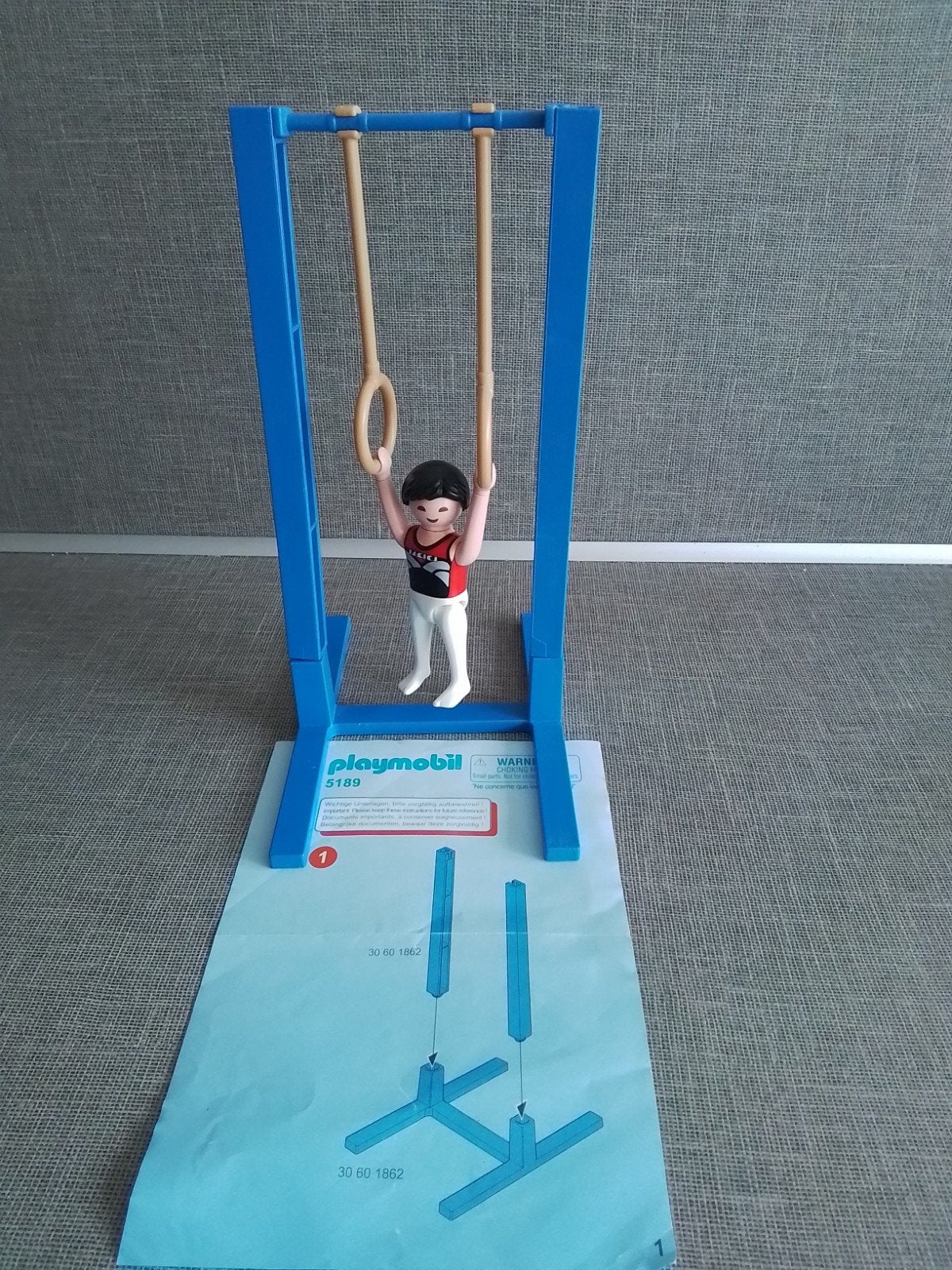 Playmobil 5188 Turnrek met turner en instructieboekje, Ophalen of Verzenden, Zo goed als nieuw, Jongen of Meisje