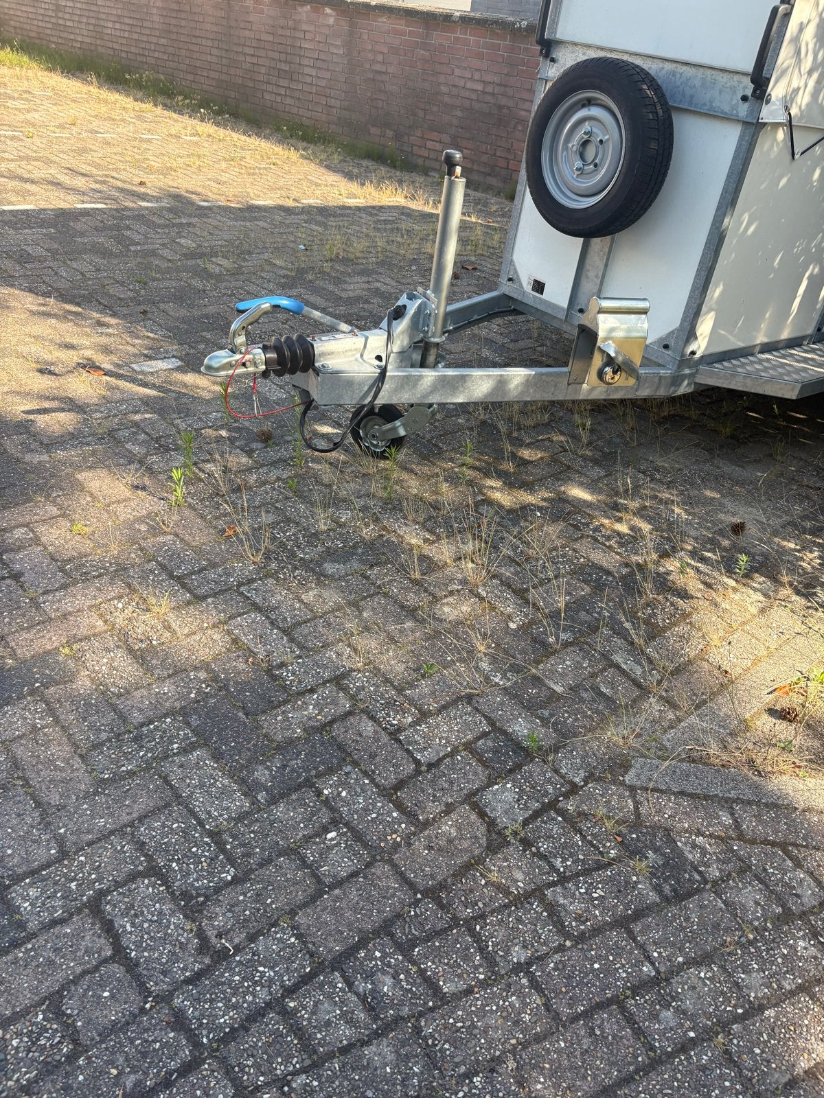 Gesloten aanhangwagen met huif, Ophalen of Verzenden, Gebruikt