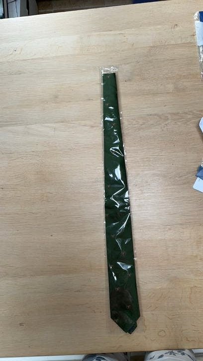 Zijden stropdas, Ophalen of Verzenden, Nieuw, Groen, Met patroon