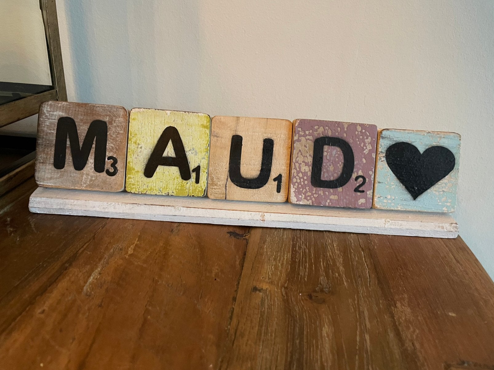 Letterplankje “Maud”, Ophalen of Verzenden, Zo goed als nieuw