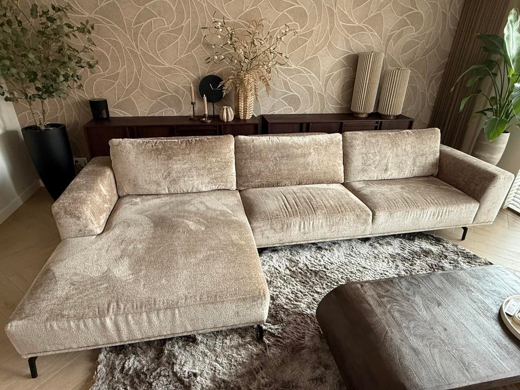 Luxe Hoekbank - Zo Goed Als Nieuw - Comfortabel & Stijlvol, Ophalen, 100 tot 125 cm, Hoekbank, 300 cm of meer