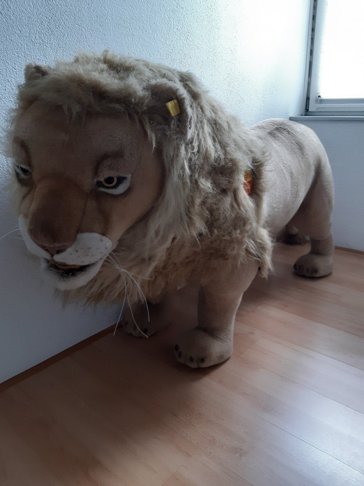Levensgrote leeuw van Steiff, 502651, Verzamelen, Ophalen, Zo goed als nieuw, Overige typen, Steiff