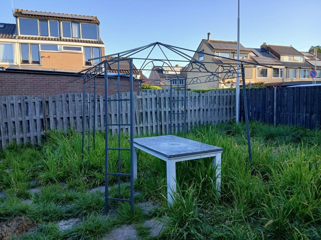 Tuin overkapping let op zonder doek, Tuin en Terras, Tuinhekken en Hekwerk, Ophalen, Gebruikt, Hout, Tuinhek