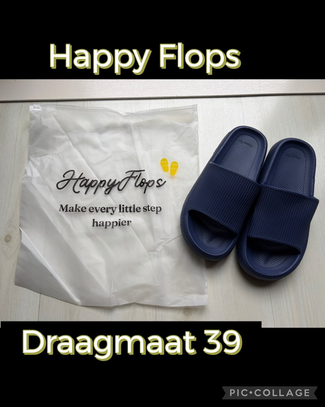 Nieuwe Happy Flops Slippers - draagmaat 39, Ophalen of Verzenden, Nieuw, Blauw, Slippers