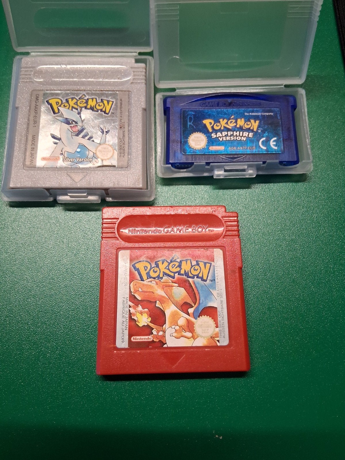 Pokémon Silver, Sapphire en Red - Game Boy Collectie, Gebruikt, 1 speler, Ophalen of Verzenden, Role Playing Game (Rpg)