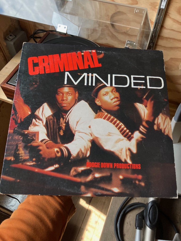 LP Criminal Minded, Boogie Down Productions, 1st press, Ophalen, Gebruikt, Originele persing, 1985 tot 2000