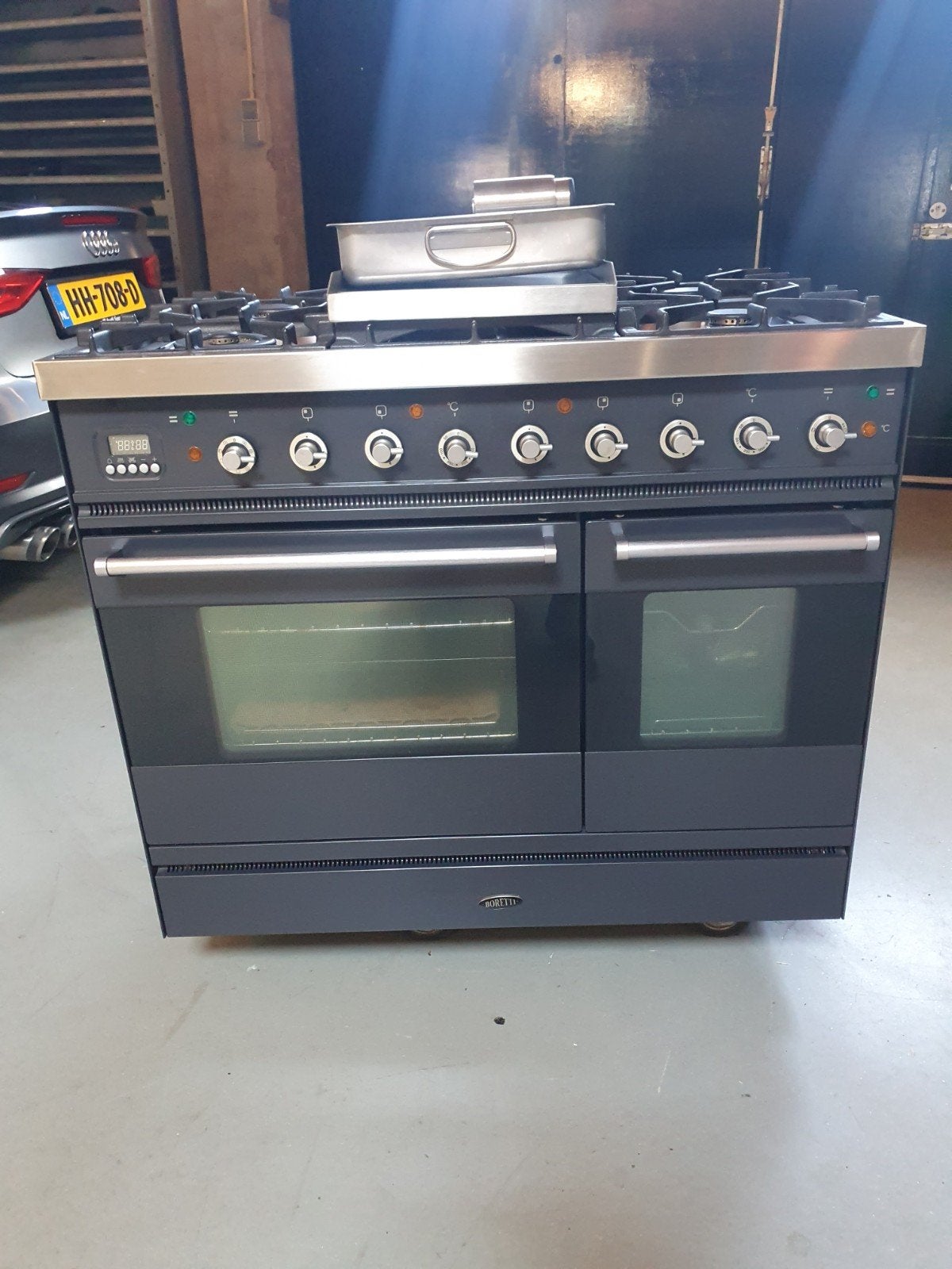 Boretti fornuis 90 cm breed, Ophalen, 60 cm of meer, Zo goed als nieuw, Gas
