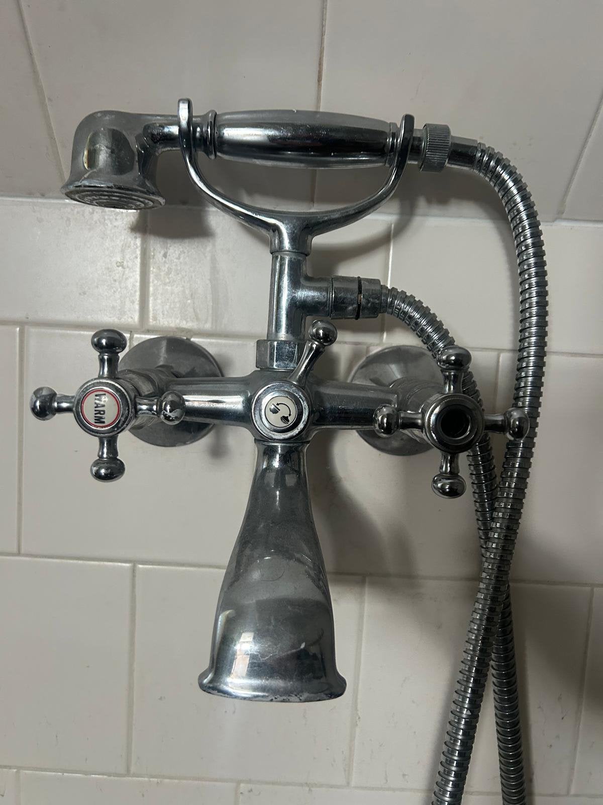 Bad mengkraan, Doe-het-zelf en Verbouw, Sanitair, Ophalen of Verzenden, Gebruikt, Chroom, Bad